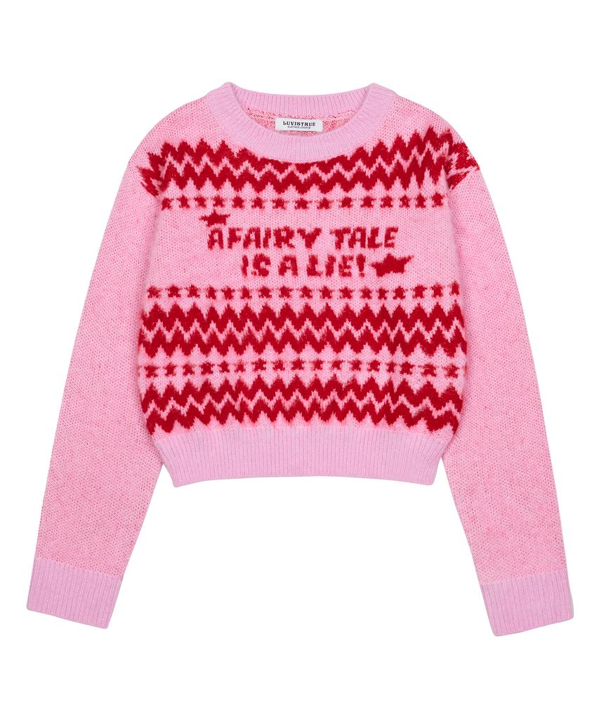 LUVISTRUE Nm Lettering Knit(Pink)