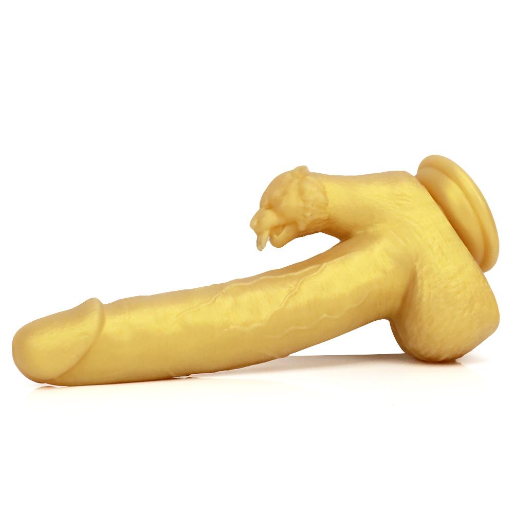 Silica Gel Riesendildo Realistischer Drachenschuppen Penis mit Saugnapf für Frauen Spielzeug Tier Flexibler Analplug Silikon Sex Shop