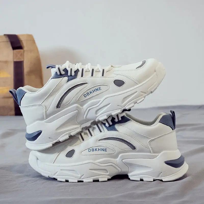 Autumn Men's Ankle Sport Boots Platform Lace Up Male Sneaker Shoes Offer Fashion Work Booties Outdoor Hiking Sale Anti Slip New