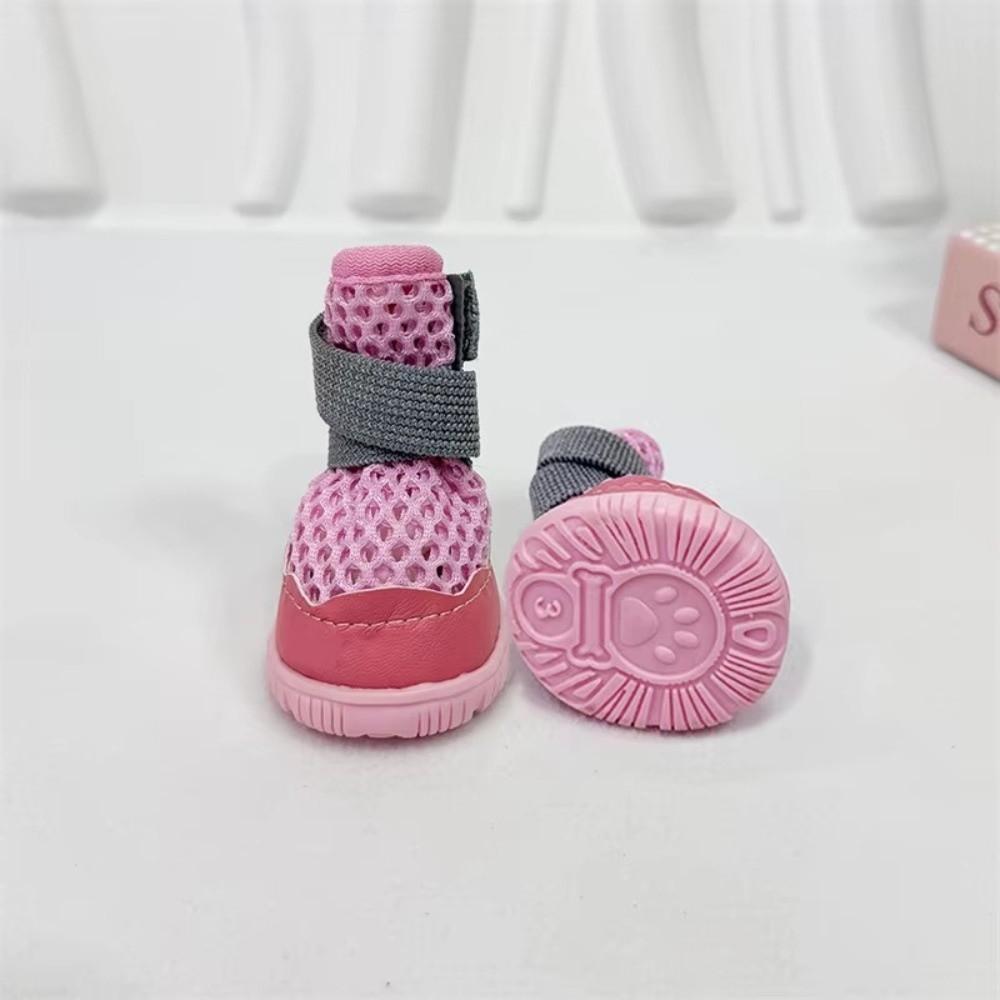 Anti-Slip Small Dog Shoes Breathable Mesh Puppy Boots Fashion Pet Shoes Outdoor Walk