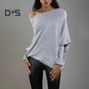 Women Pullover Tops Round Neck Long Sleeve Casual Loose Fit Tops Solid Color Stretchy Casual T-shirt