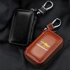 1 ks Kožený emblém Pouzdro na klíče od auta Klíčenka Pouzdro na klíče se zipem Taška Pro Chevrolet Cruze Malibu Sail Equinox AVEO Lova RV