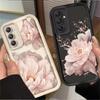 Beautiful Flower Phone Case For Samsung Galaxy S25 S22 S21 Ultra S24 S23 S20 FE Plus A15 A35 A55 A54 Shockproof Silicone Cover