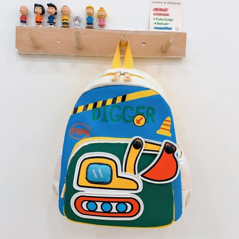 Backpack Adjustable Excavator Shoulder Strap Bag Childrens Vehicle Engineering