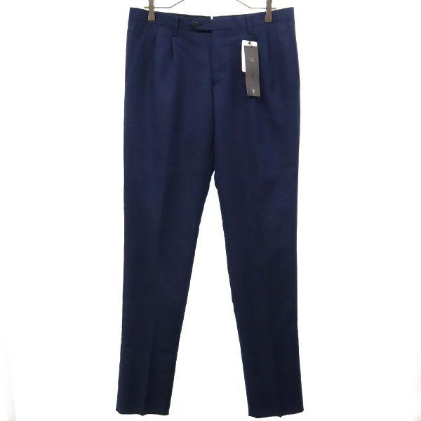 

неиспользованный БЕЗ ID. шерстяная смесь Комбинезон с ручкой Брюки слаксы 3 темно-синий система Мужской Б/у