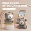 Mini Niedlicher Tier Bluetooth Lautsprecher Cartoon Bär TWS Verbindung Stereo Soundbar TF Karte Musikplayer Beste Geschenke Wasserdicht Audio