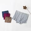 Men's Plain Silk Seamless Sport Boxer Briefs - Breathable Mulberry Silk, Elastic Fit, Thin Summer Style