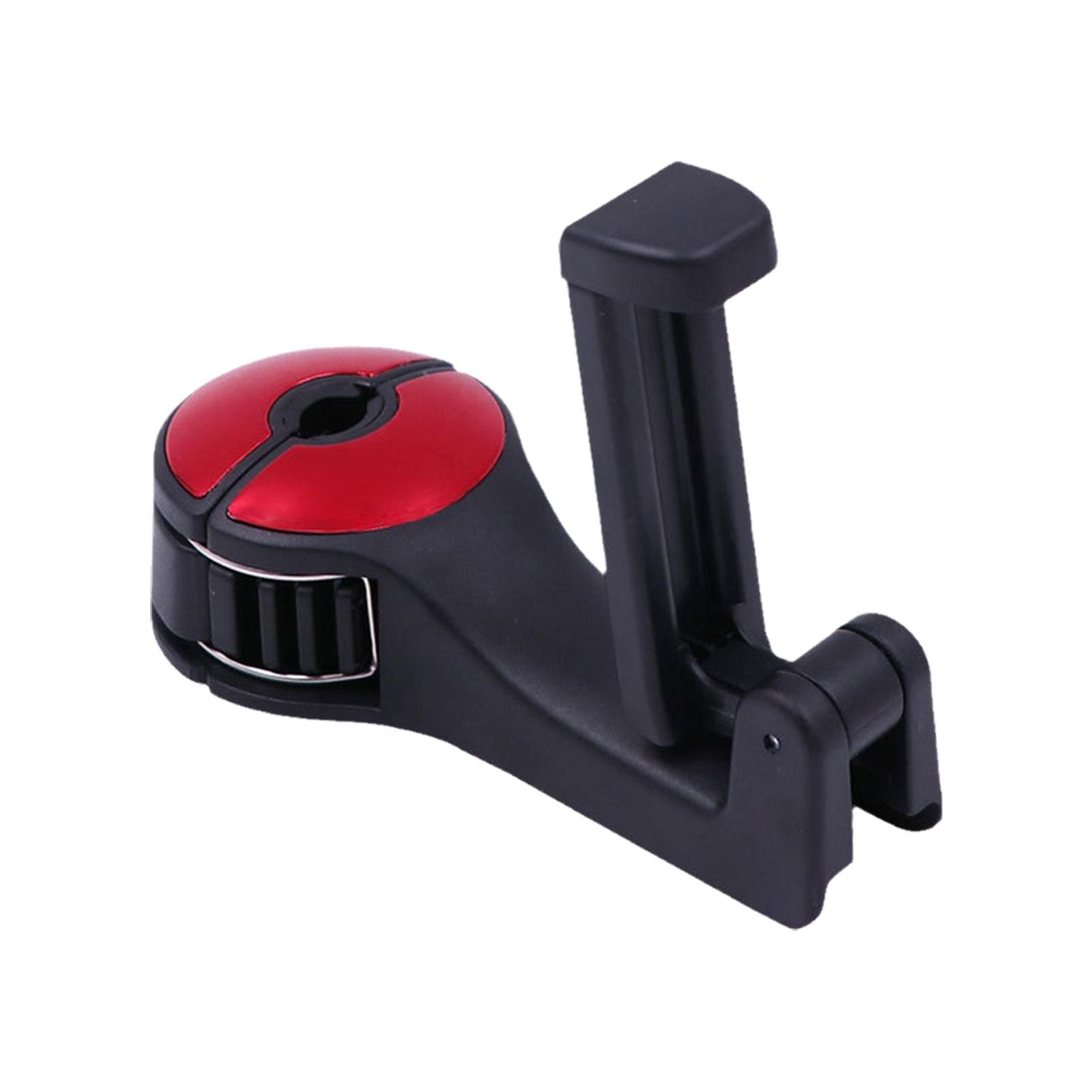 

Складной крючок для подголовника автомобиля - регулируемый универсальный многофункциональный дизайн 2-в-1 для размещения кошельков, сумок и мобильных телефонов красный