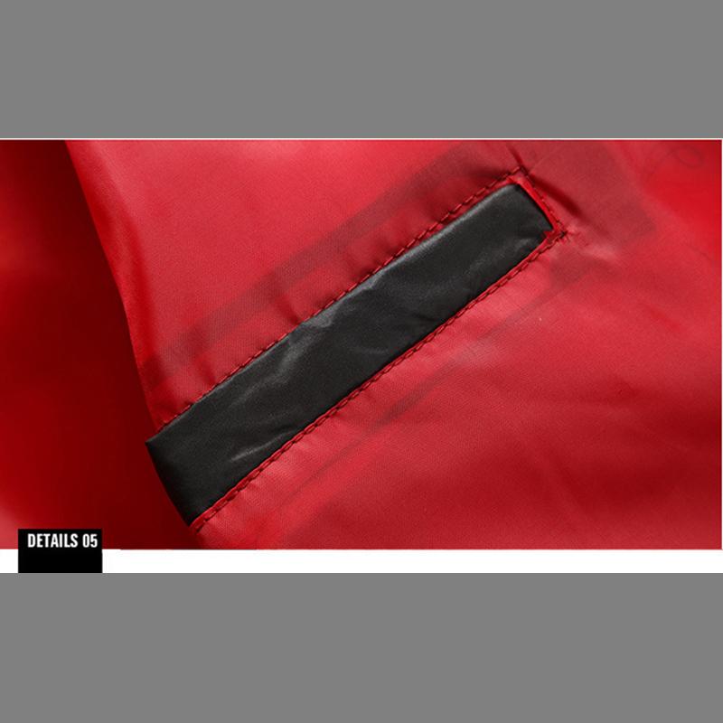 Spring and Autumn Stand Collar Jacket, Casual Men's Cotton Jacket, Waterproof Zipper, Solid Color, Large Size Men's Coat