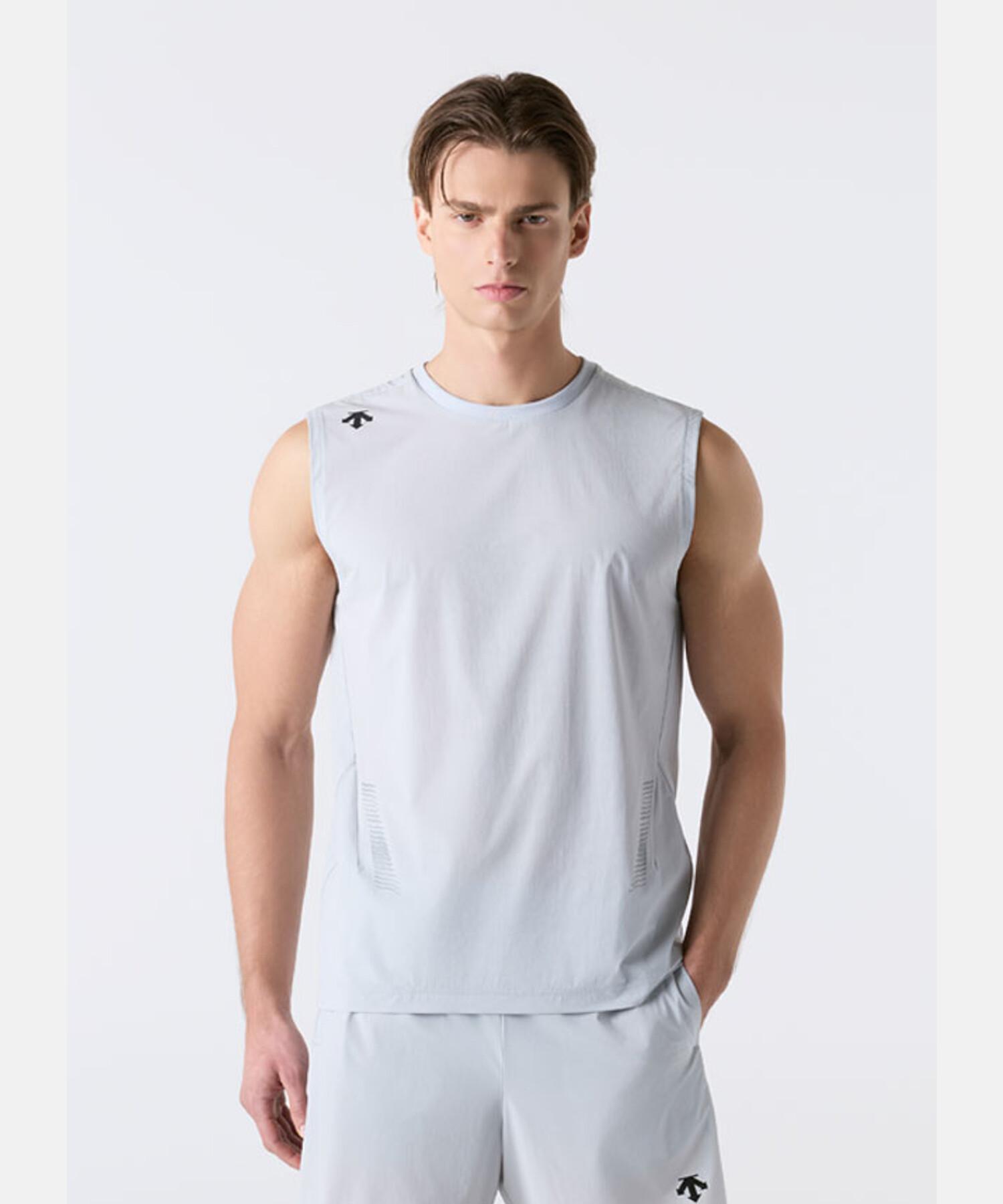 DESCENTE Running Airglider Lightweight Sleeveless Grey