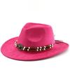 Western Cowboy Stil Wildleder Jazzhut Für Unisex