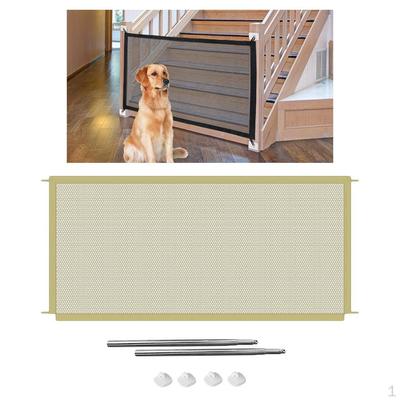 Dog Gate Mesh Puppy Fence Door for Indoor And Outdoor Safety Pet