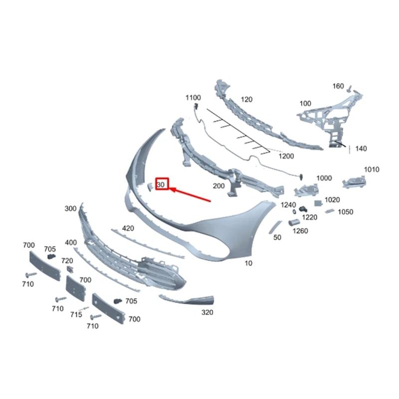 Universal Tow Hook Protective Cover Anti Scratch ABS Design Easy Installation For W297 V297 4MATIC 580 450 Sedans SUVs