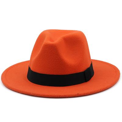 Chapéu de jazz, cartola, acessórios de 3 rebites, cartola de cor sólida, chapéu largo de lã masculino e feminino, retrô grande