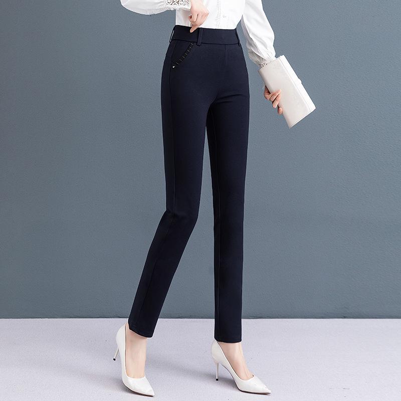 

Женские облегающие брюки с высокой талией, удлиняющие ноги - Коллекция Осень/Зима 2025 28 inches