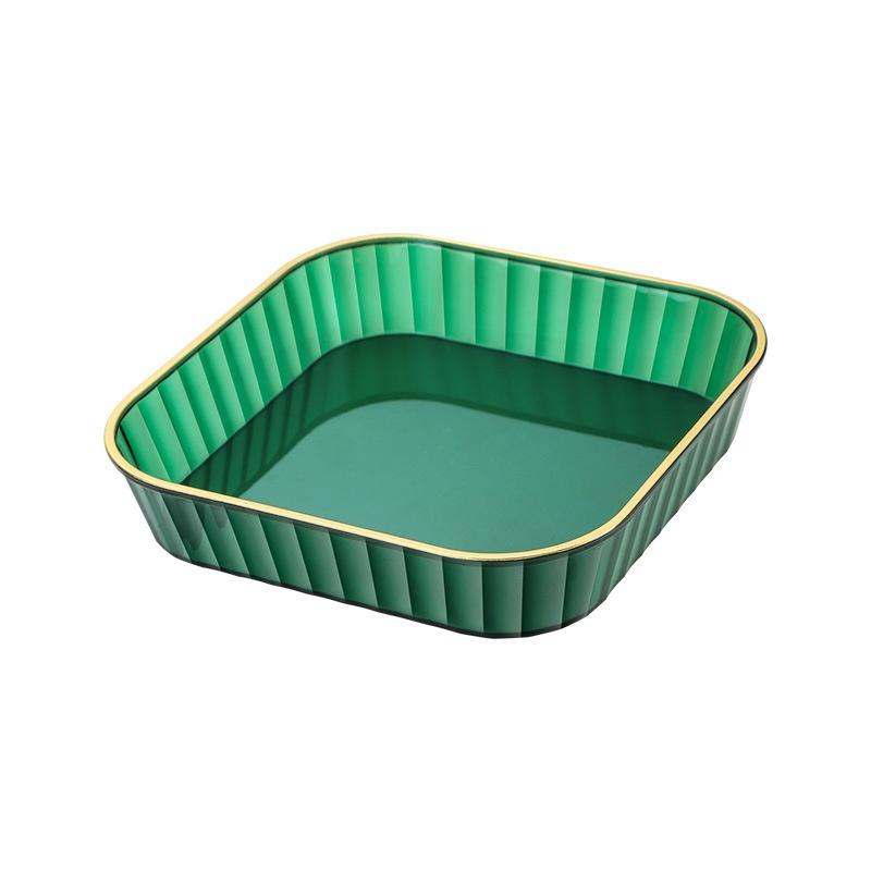 1/4pcs Plastic Dish Plate for Food Small Square Serving Tray for Appetizer Cookie Fruit Multi-purpose Cat Bowl Easy to Clean