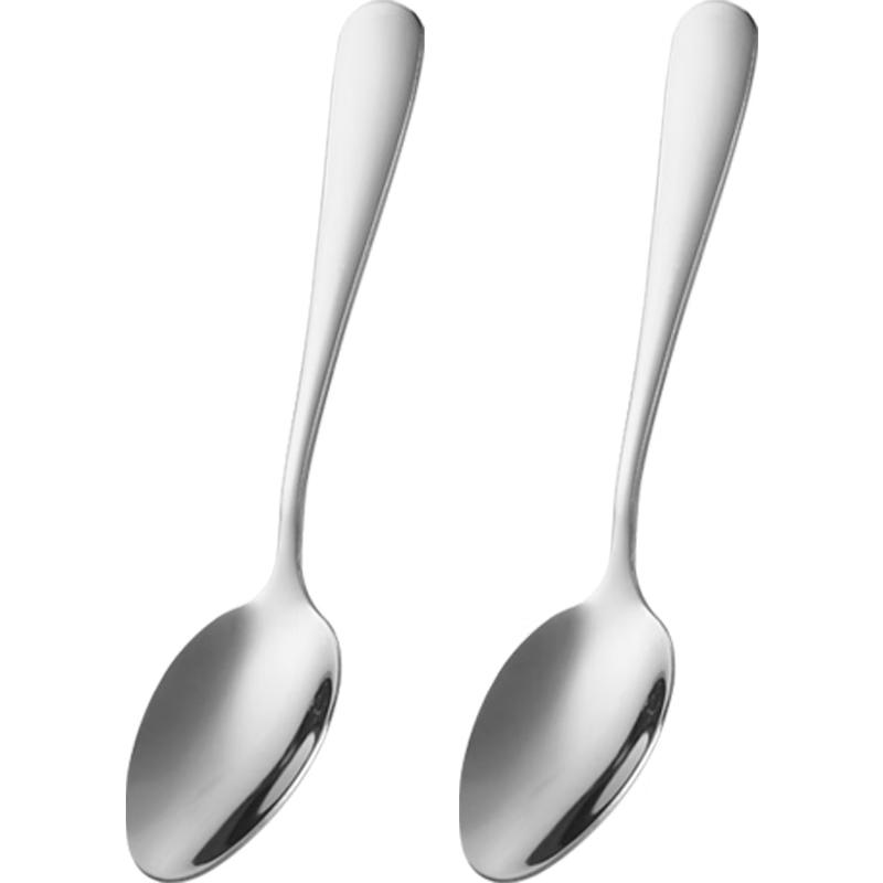 Stainless Steel Dessert & Coffee Spoon Set (2-Pack)