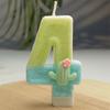 Creative Design Cactus Digital Candle Birthday Candle Party Festive Cake Decoration Atmosphere Props