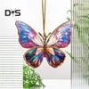 Akrylová barevná závěsná dekorace motýl Oboustranný interiér Venkovní vánoční stromeček Nástěnný závěsný přívěsek zvířátka