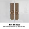 2pcs Rounded Edges Cabinet Door Knobs Antique Bronze Single Hole Door Pull  Bookcases