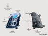 Chenglong H7 and Dongfeng Liuzhou H5 LED Headlight Assembly for Balong M3 Accessories Modification