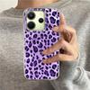 Splicing Purple Leopard Print Phone Case for Xiaomi Redmi Note 14 13 12 11 11S 10 10S 9 Pro 9C 13C 14C A3 A4 A3X 9C A1 A2 Cover
