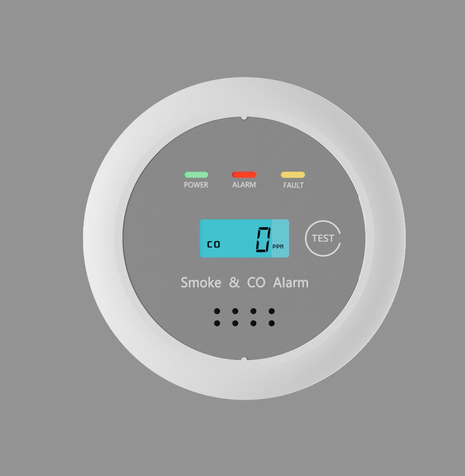 High Sensitivity 2-in-1 Carbon Monoxide Alarm and Detector