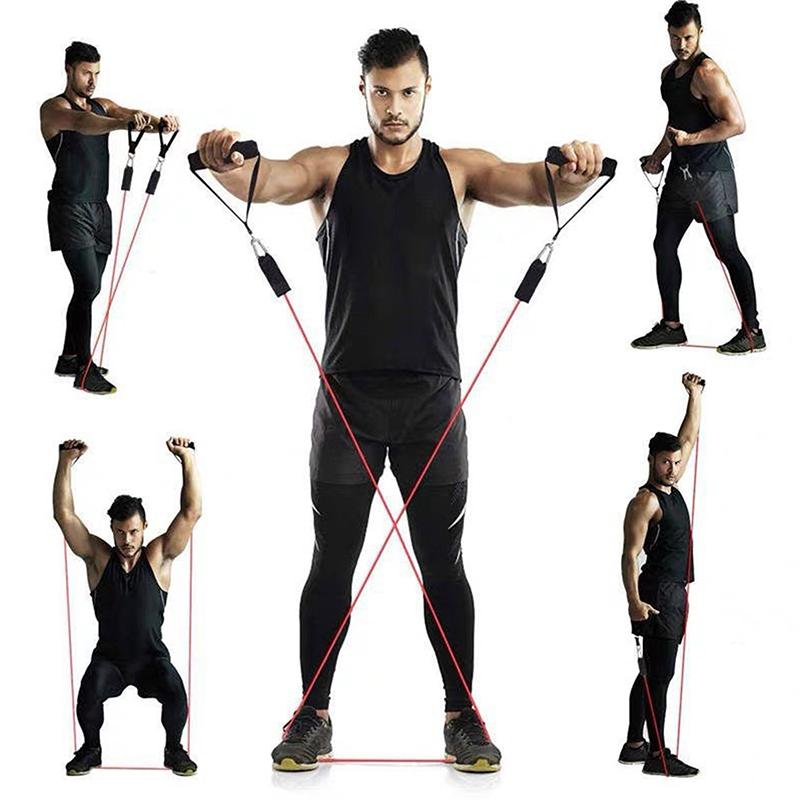 11 Piece Set Of Muscle Training Straps, Multifunctional Fitness Tension Strap, Fitness Tension Training Harness, Elastic Rope