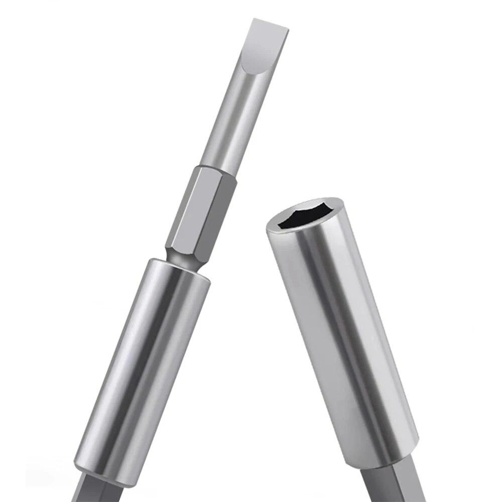 60/100/150mm Hexagonal Shank Extension Connecting Rod 1/4 Quick Change Hexagonal Shank Extension Rod Screwdriver Joint Tool Set
