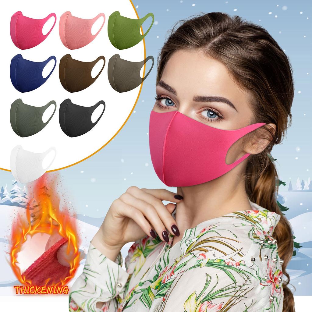 1pc Adult's Winter Thicker Reusable Washable Purifying Face Mask