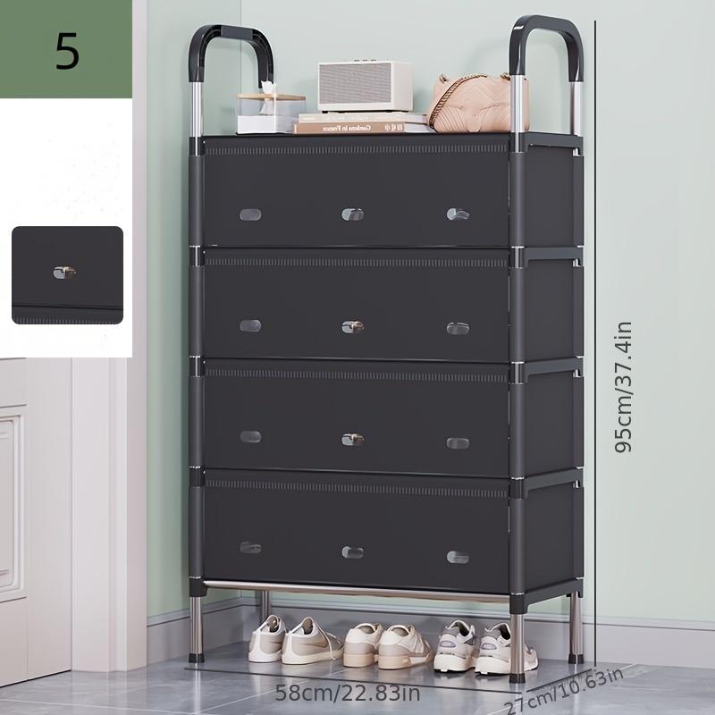 Dustproof Shoe Display Cabinet, Anti-Slip Base, Drawer Included, Suitable for Collectibles, Sports Shoes, Storage, and Multi-Purpose Use