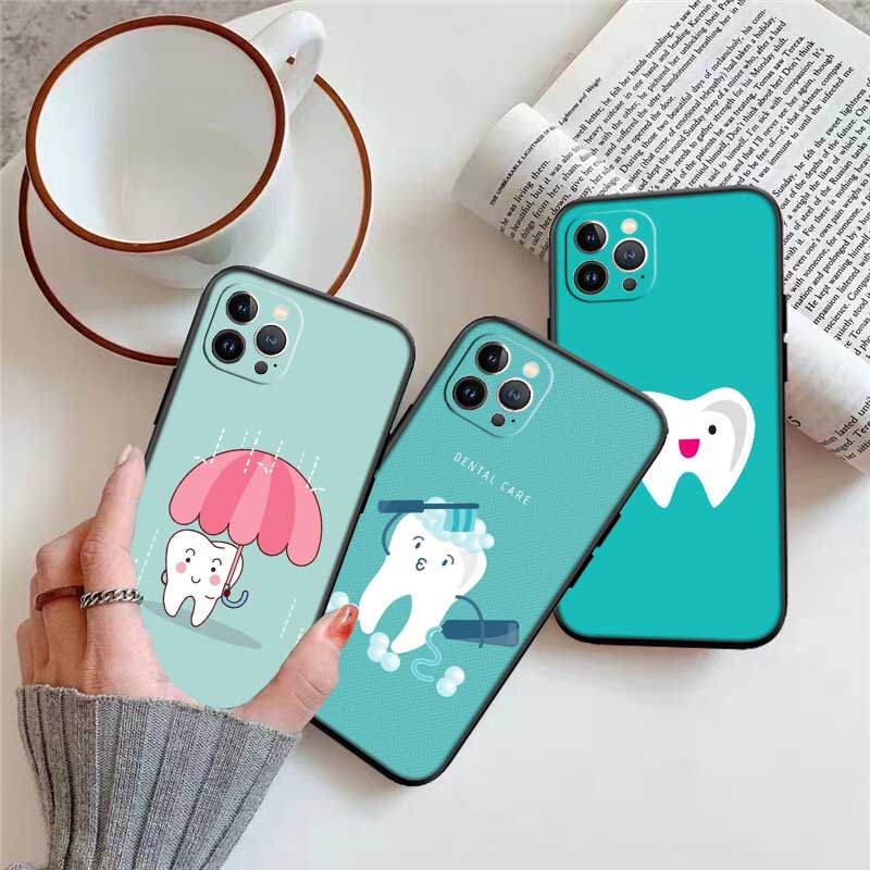 NH43 Teeth Dentist Tooth Phone Case for OPPO A40 A60 A80 A15 A16 A16K A12 A17 A17K A54 A54S A53 A53S A55 A56 A57 A98 F23