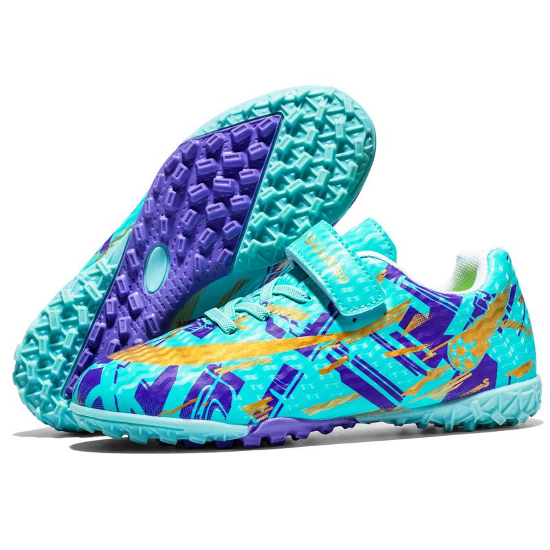 

Детские футбольные бутсы студенческие мальчики девочки сломанные ногти липучка женские дышащие тренировочные бутсы нескользящие 28