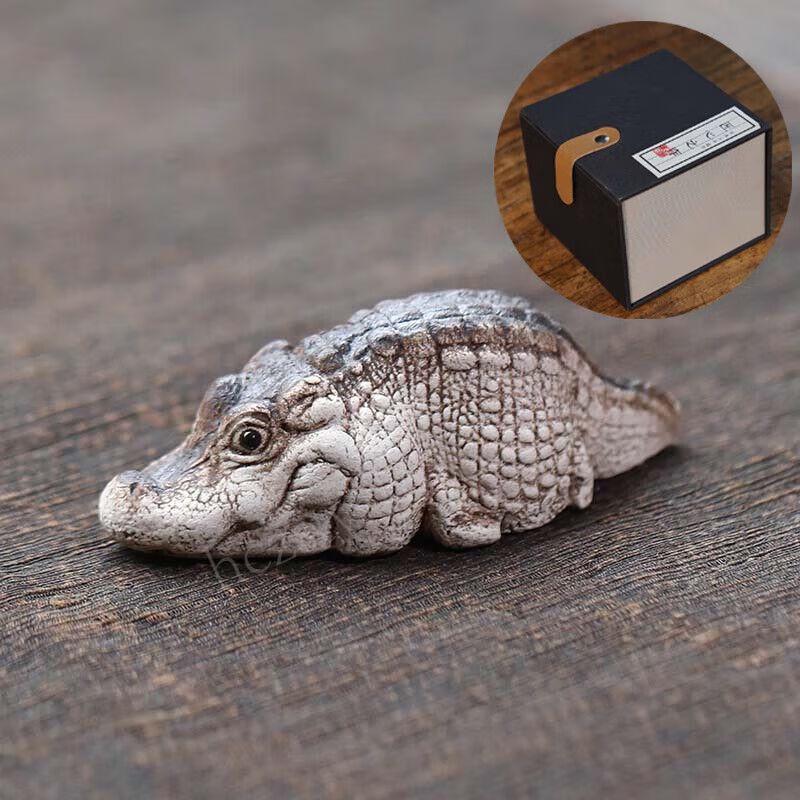 Zisha Crocodile Tea Pet Ornament