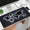 1Pc World Map Illumination Gaming Mouse Pad Keyboard Desk Mat Non-slip Rubber Lock Edge Waterproof Computer Mousepad for Office Home Decor Ey157