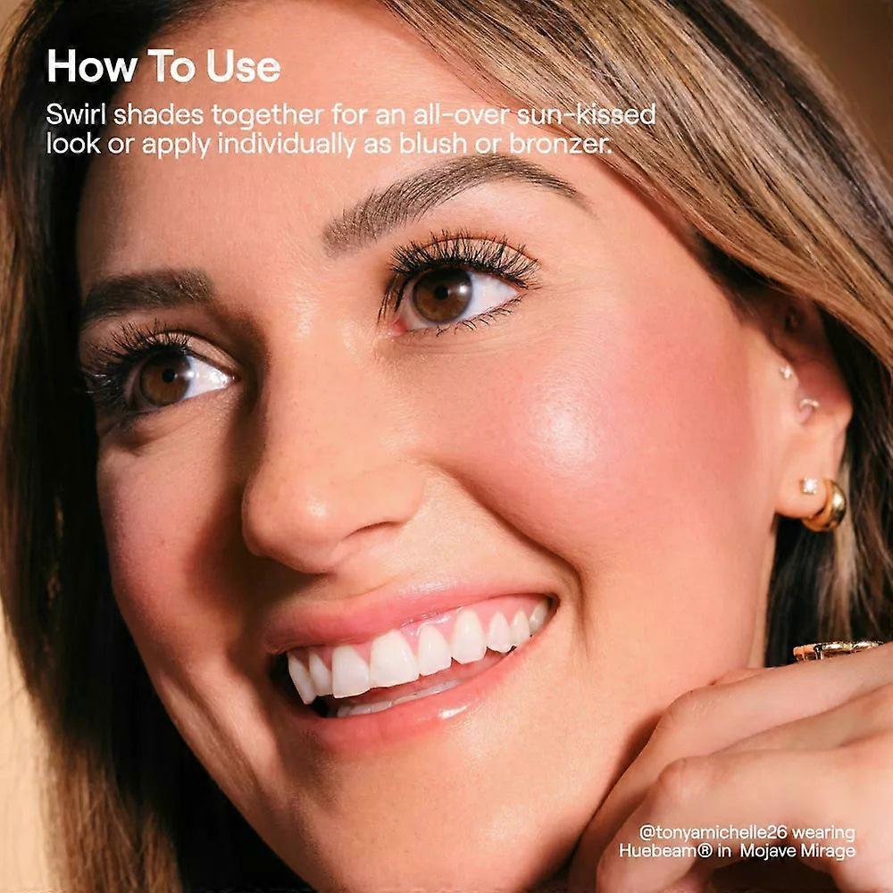 Live Tinted Huebeam Gradient Blushing Bronzer, Mojave Mirage Cool Pink Bronze, Fair-Medium Skin, Glowy Finish, 8.5ml