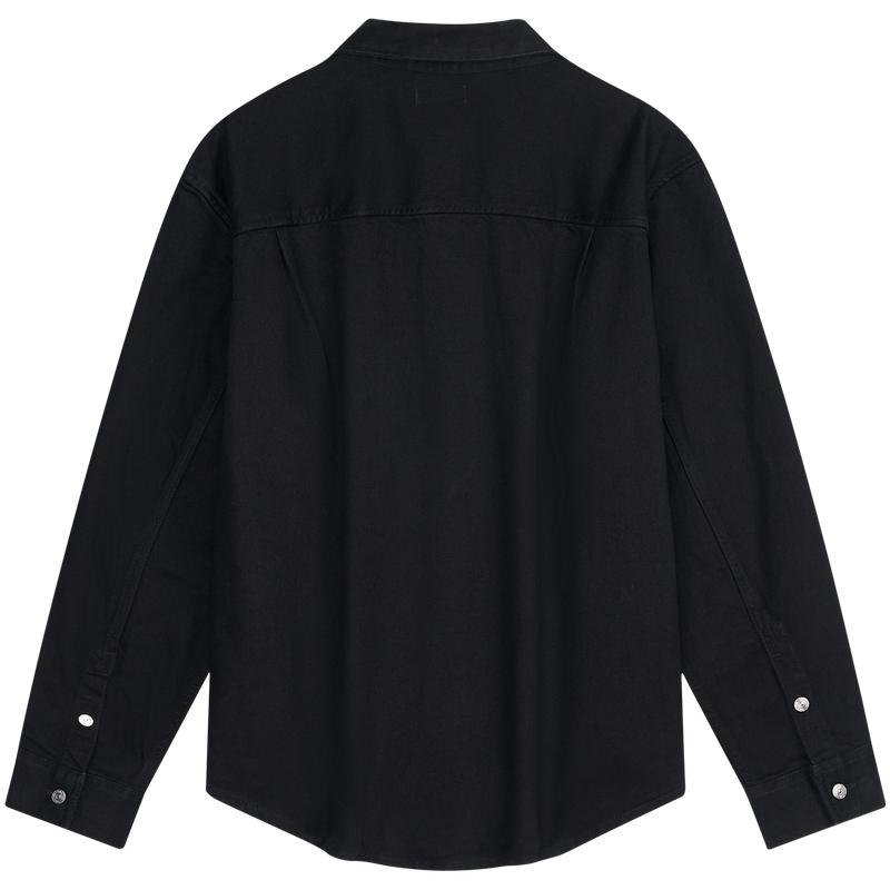 Calvin Klein Jeans American Vintage Practical Pocket Cotton Black Denim Shirt Men shirts 4LF755G