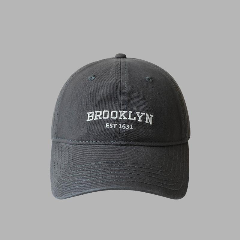 Soft Cotton Letters Baseball Cap For Women Men Retro Embroidery Curved Brim Hat Unisex Ponytail Hip Hop Dad Trucker Sun Hats