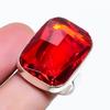 Natural Garnet Gemstone Handmade 925 Sterling Silver Jewelry Ring Size 8 AR-18192