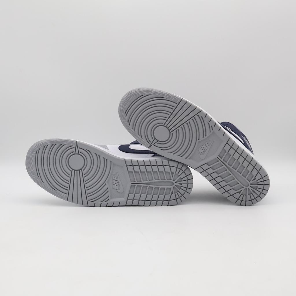 DQ8426-104 Nike Air Jordan 1 Mid White Wolf Grey Midnight Navy (Men's)