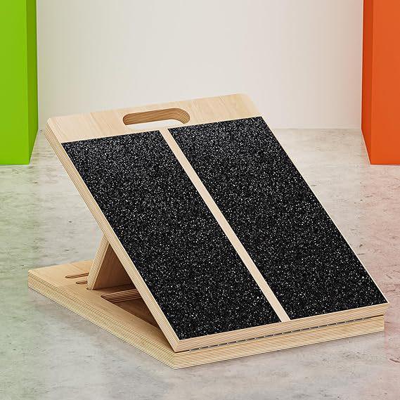 

Foldable Wooden Incline Board & Calf Stretcher Natural Wood