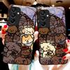 Glowing Kitten For Samsung Galaxy A15 5G 54 4G 51 50 24 35 90 71 12 51 53 52S 80 22 34 Black Tempered Glass Phone Case