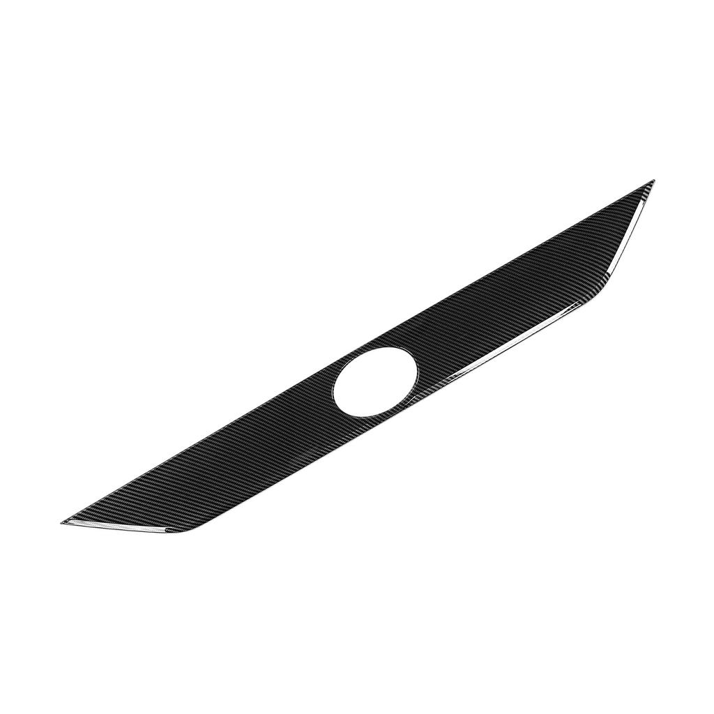 Rear Trunk Tailgate Lid Cover Trim Carbon Fiber Style Exterior Decor Fit for RAV4 2019 2021