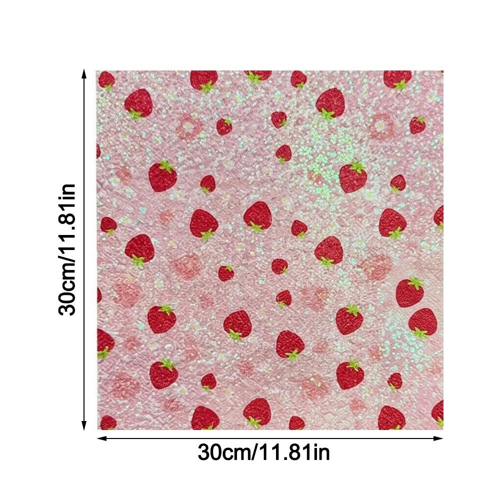 Handmade DIY Fabric Ironing Cloth Non Stick Gradient Beads Fuse Beans Glitter Baking Cloth Reusable Glitter Flower Pattern
