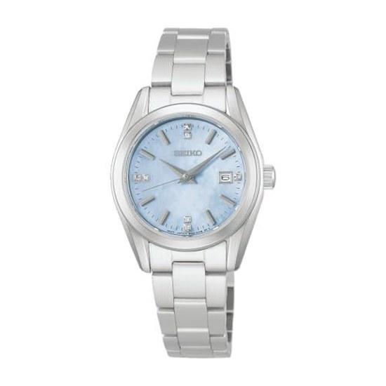 SEIKO SELECTION HFH003P Ladies Wristwatch Battery-operated Analog Quartz White Mother-of-pearl Dial