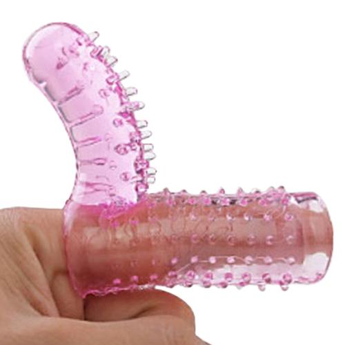 Penis Sleeves Silicone Finger Cock Ring Penis Lesbian Sex Toys for man Adult Product nice choice to as a gift for yourself