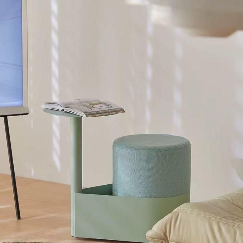 New Design 2-in-1 Modern Minimalist Sofa Side Table with Stool Storage End Table Living Room Furniture