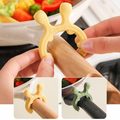 Yousheng Spatelhalter Löffelablage Hitzebeständigkeit Rutschfestes Silikon Topflöffelhalter Clip Mini Herdplatte Spatelhalter