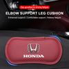 1Pcs Leather Car Pillow Car Knee Pad Elastic Memory Foam Leg Pad For Honda Fit Mugen Insight Type S R VTEC Modulo Vezel RR SiPilot Fit XRV CRV HRV Dio