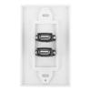 Dual Port USB2.0 Wall Plate Panel for Home Office Building Hotel Decoration